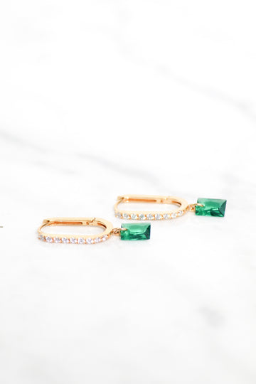 BON BON RECTANGLE HUGGIES- EMERALD